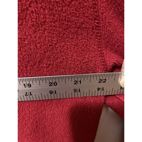 Vintage Canada Athletics Medium Men’s Red Athletic Fleece Jacket Long Sleeve Zip - Picture 15 of 15